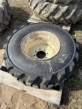 New 15x19.5 R4 Tire on Rim