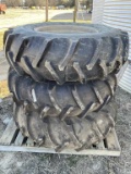 (3) 14.9-24 Pivot Tires and Rims
