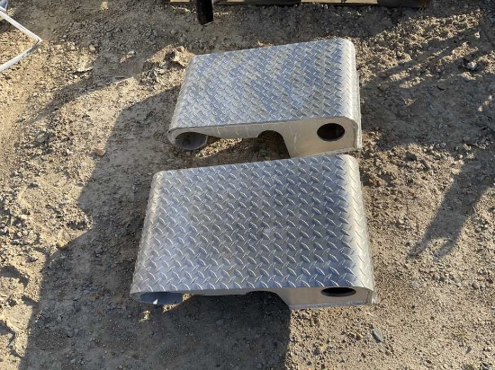 (2) Aluminum Steps