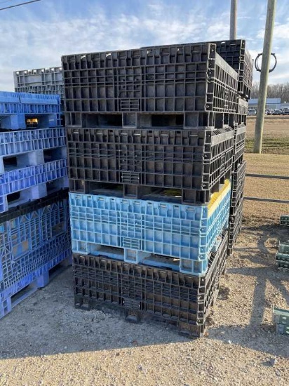 (4) Plastic Seed Bins