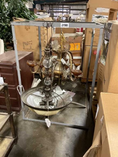 2 chandeliers