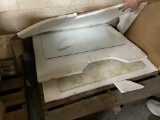 Glass and marble tops