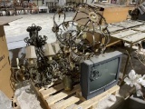 Pallet of chandeliers