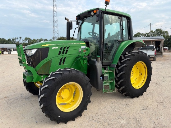 2017 John Deere 6110m Mfwd Tractor