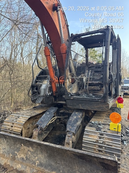 SALVAGE Hitachi ZX135US-6N Excavator- LOCATED IN WINONA, MS