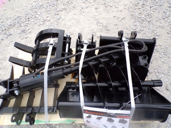 Qty 9 Mini Excavator Attachments -12EXATA