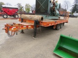 J & J 24' DOUBLE TANDEM TRAILER W/ AIR BRAKES