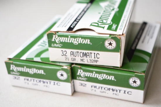 APPROX 125 ROUNDS REMINGTON 32