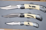SET OF 3 NWTF KNIVES IN PRESENTATION CASE