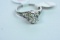 PLATIUMN RING 1 CT DIAMOND SOLITAIRE, 3.5 GTW, $5000.00 RETAIL VALUE , SIZE 5 3/4
