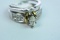 14KT BRIDAL SET 3/4 CT DIAMOND TW, 6.5 GTW, $1995.00 RETAIL VALUE , SIZE 5 3/4