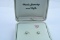 14KT DIAMOND SOLITAIRE EARRINGS 1 CT DIAMOND TW, $2600.00 RETAIL VALUE