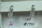 14KT GOLD DIAMOND EARRINGS .64 CT DIAMOND TW, 2.5 GTW, $1750.00 RETAIL VALUE