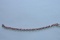 10KT GOLD PINK SAPPHIRE BRACELET 11.5 GTW, $299.00 RETAIL VALUE