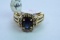 14KT GOLD DIAMOND SAPPHIRE RING 6.2 GTW, $1500.00 RETAIL VALUE, SIZE 6 /12