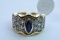 14KT GOLD DIAMOND SAPPHIRE RING 13.7 GTW, $4400.00 RETAIL VALUE, SIZE 7
