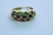 14KT MULTI STONE RING 4.5 GTW, $659.00 RETAIL VALUE, SIZE 6 1/2