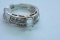 18KT GOLD WEDDING SET 7.4 GTW, $4500.00 RETAIL VALUE, SIZE 6