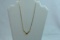 14KT GOLD GARNET NECKLACE 5.2 GTW, $349.00 RETAIL VALUE