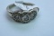 14KT GOLD & DIAMOND RING 1/2 CT DIAMOND TW, 4 GTW, $1595.00 RETAIL VALUE, SIZE  5 /14