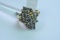 14KT GOLD DIAMOND RING 1 1/2 CT DIAMOND TW, 6.8 GTW, $1500.00 RETAIL VALUE, SIZE 6