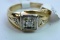 14KT GOLD & DIAMOND RING 6 GTW, $529.00 RETAIL VALUE, SIZE 9 1/2