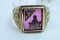 10KT MENS GOLD MASON RING 7 GTW, $699.00 RETAIL VALUE, SIZE 11
