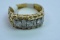 10KT MENS GOLD & DIAMOND RING 5.3 GTW, $795.00 RETAIL VALUE, SIZE 8 3/4