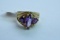 10 KT GOLD RING 5.5 GTW, $299.00 RETAIL VALUE, SIZE 6