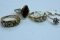 4- 10KT GOLD RINGS 10 GTW