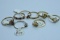 8- 10KT GOLD RINGS 10 GTW