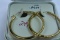 14KT LARGE HOOP EARRINGS 3.5 GTW, $259.00 RETAIL VALUE
