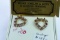 -2- 14KT GOLD EARRINGS 6.8 GTW, $375.00 RETAIL VALUE