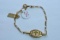 14KT GOLD MED BRACELET 3.4 GTW, $190.00 RETAIL VALUE
