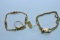 2- 14 KT GOLD BRACELET 10.5 GTW,