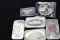 4 BARS 1 OUNCE .999 SILVER, & 1 OUNCE SILVER COIN & 1 1/2 .999 OUNCE COIN