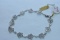 14KT ANKLE BRACELET 5 GTW, $329.00 RETAIL VALUE