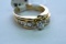 14KT GOLD WEDDING SET 1 CT DIAMOND TW, 6.5 GTW, $1995.00 RETAIL VALUE, SIZE 6 1/2