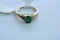 14KT GOLD DIAMOND EMERALD RING 2.5 GTW, $499.00 RETAIL VALUE, SIZE 6