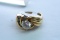 10 KT GOLD CZ RING 7.9 GTW