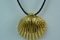 14KT SHELL PENDANT WITH 14KT CLASP 4 GTW, $249.00 RETAIL VALUE
