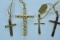 4- 14KT CROSS PENDANTS 5. 5 GTW