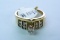 14KT WEDDING SET 1/2 CT DIAMOND TW, 3.8 GTW, $1595.000 RETAIL VALUE, SIZE 6 1/2