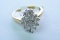 14KT DIAMOND RING 3/4 CT DIAMOND TW, 4.2 GTW, $1295.00 RETAIL VALUE, SIZE 6 1/2