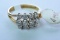 14KT GOLD & DIAMOND 3.5 GTW, $995.00 RETAIL VALUE, SIZE 8