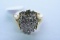 14 KT GOLD & DIAMOND RING 1 CT DIAMOND TW, 6 GTW, $995.00 RETAIL VALUE, SIZE 5 1/2