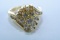 14KT GOLD RING 4.7 GTW, $995.00 RETAIL VALUE, SIZE 6 1/2