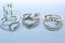 3-14KT GOLD RING GUARDS 12.4 GTW, $2000.00 RETAIL VALUE,