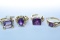 4-14KT GOLD RINGS 19.5 GTW, $1500.00 RETAIL VALUE,