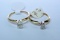 2- 14KT GOLD SOLITAIRE RINGS 1/4 CT DIAMOND TW, 4GTW, $1500.00 RETAIL VALUE,
